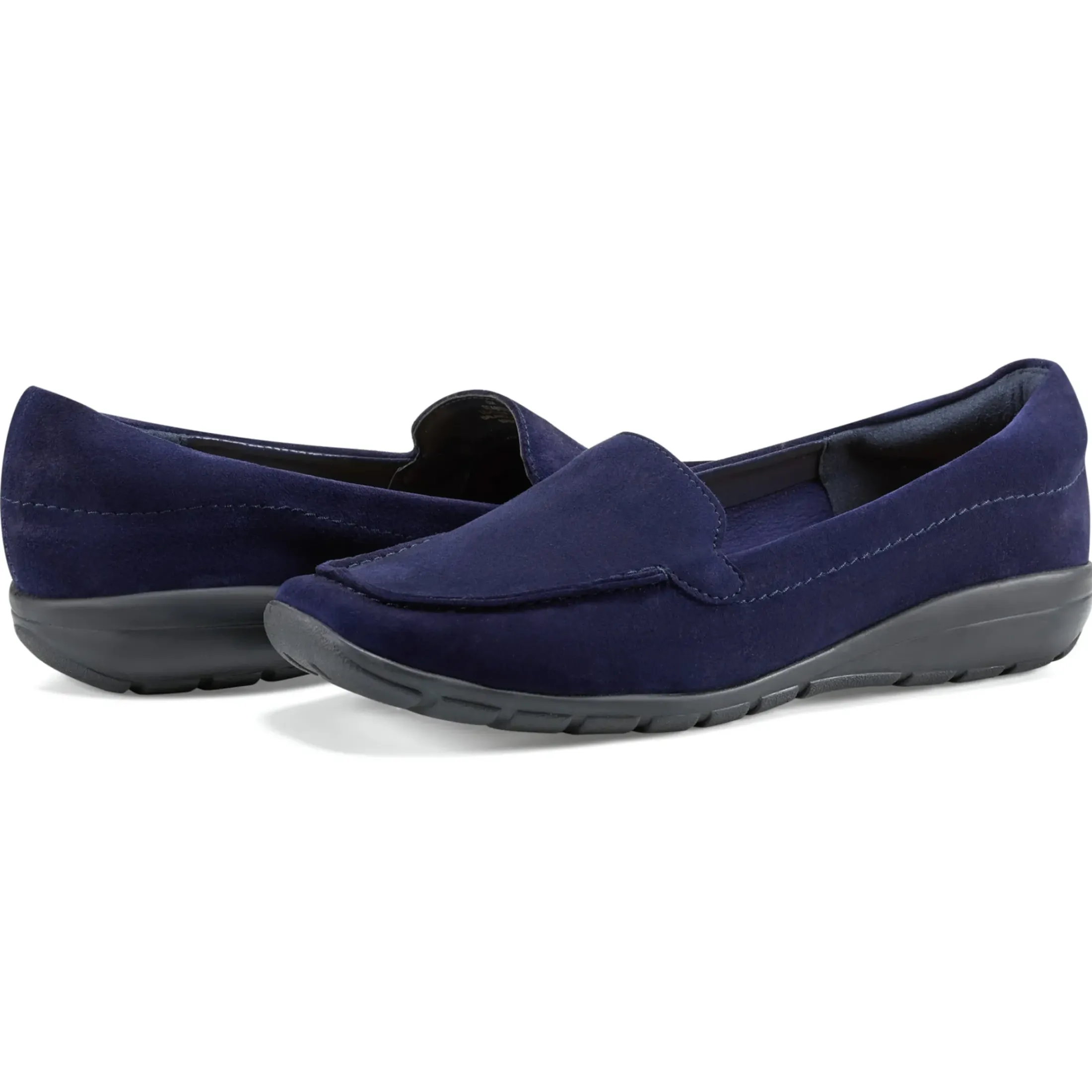 eFlex|eFlex>Easy Spirit Abide Casual Flats Navy Suede