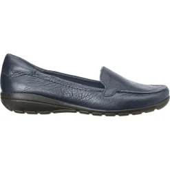 eFlex|eFlex>Easy Spirit Abide Leather Casual Flats Bright Navy Leather