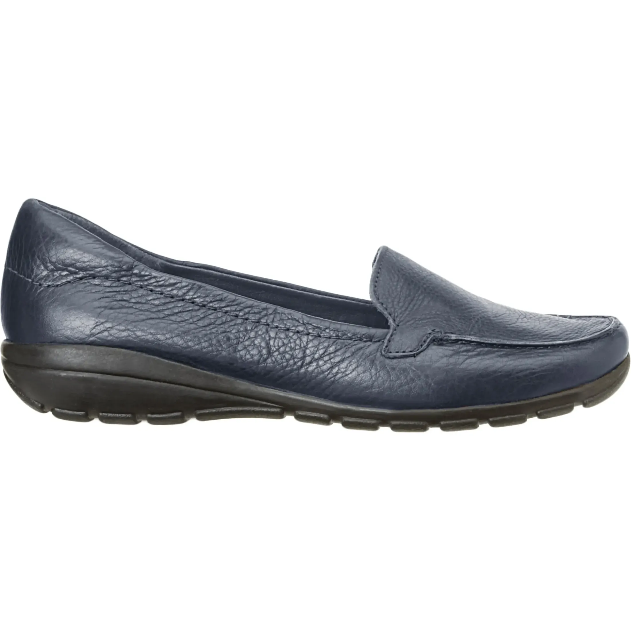 eFlex|eFlex>Easy Spirit Abide Leather Casual Flats Bright Navy Leather