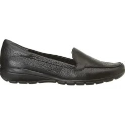 eFlex|eFlex>Easy Spirit Abide Leather Casual Flats Black Leather