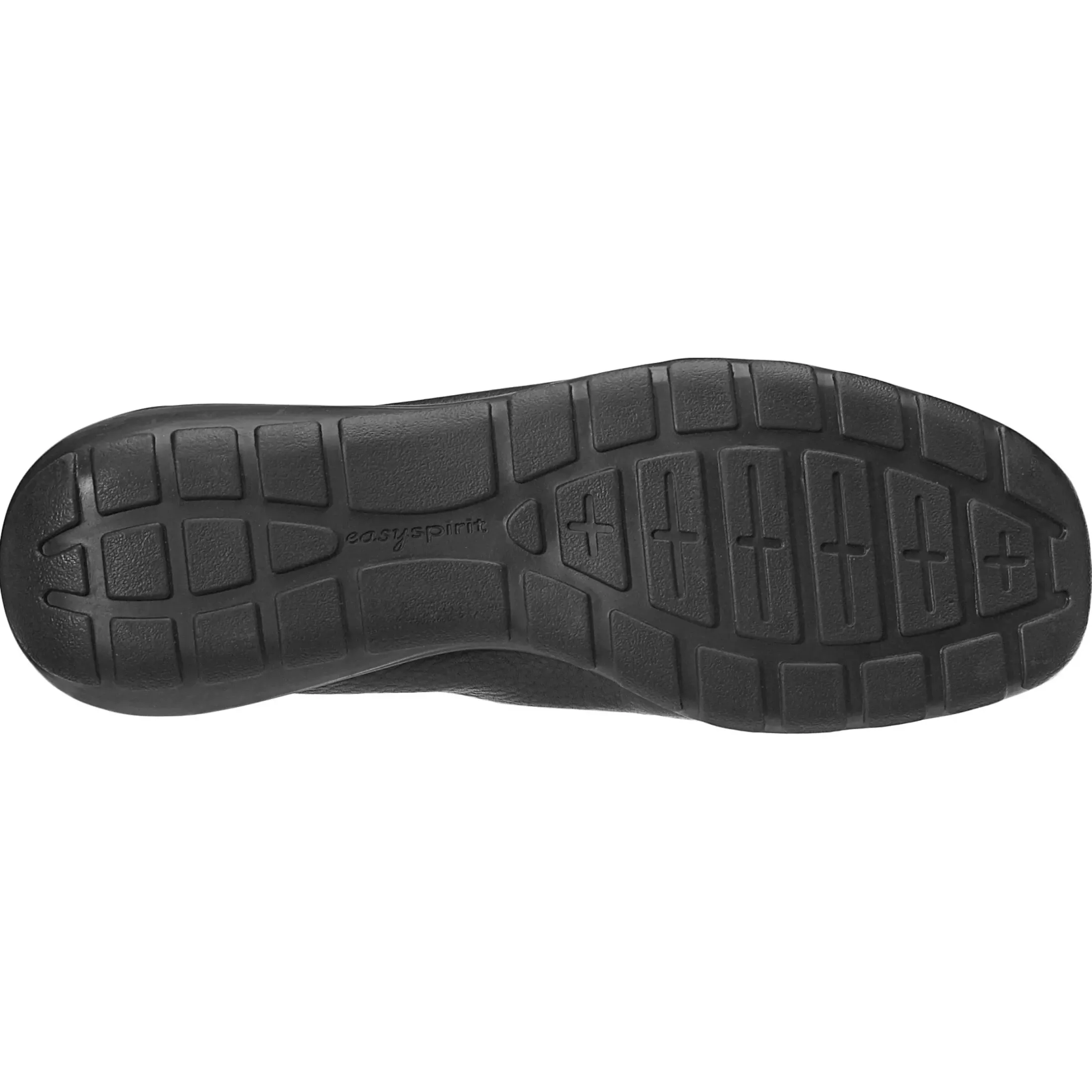 eFlex|eFlex>Easy Spirit Abide Leather Casual Flats Black Leather