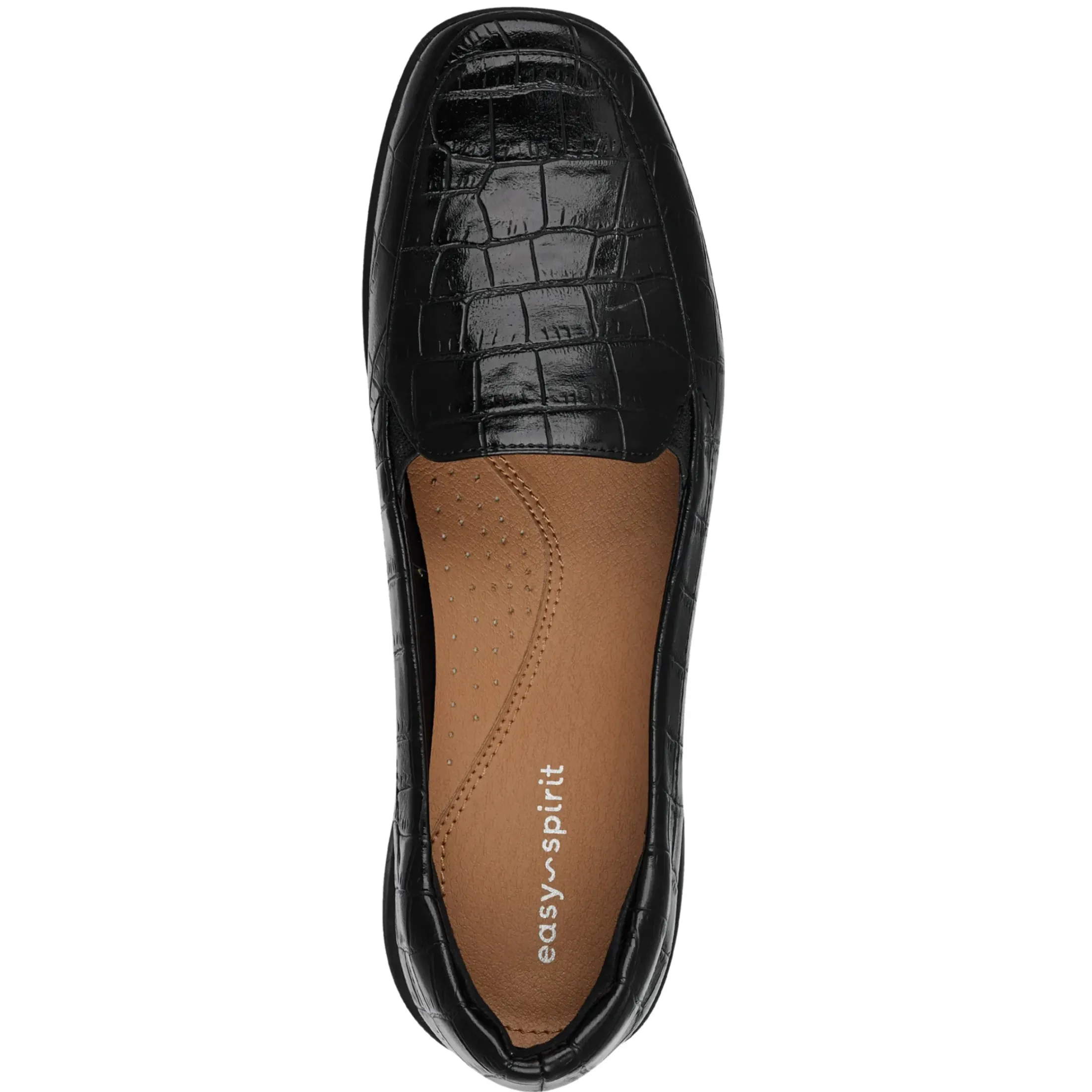 Flats|Flats>Easy Spirit Abriana Casual Flats Black Croco