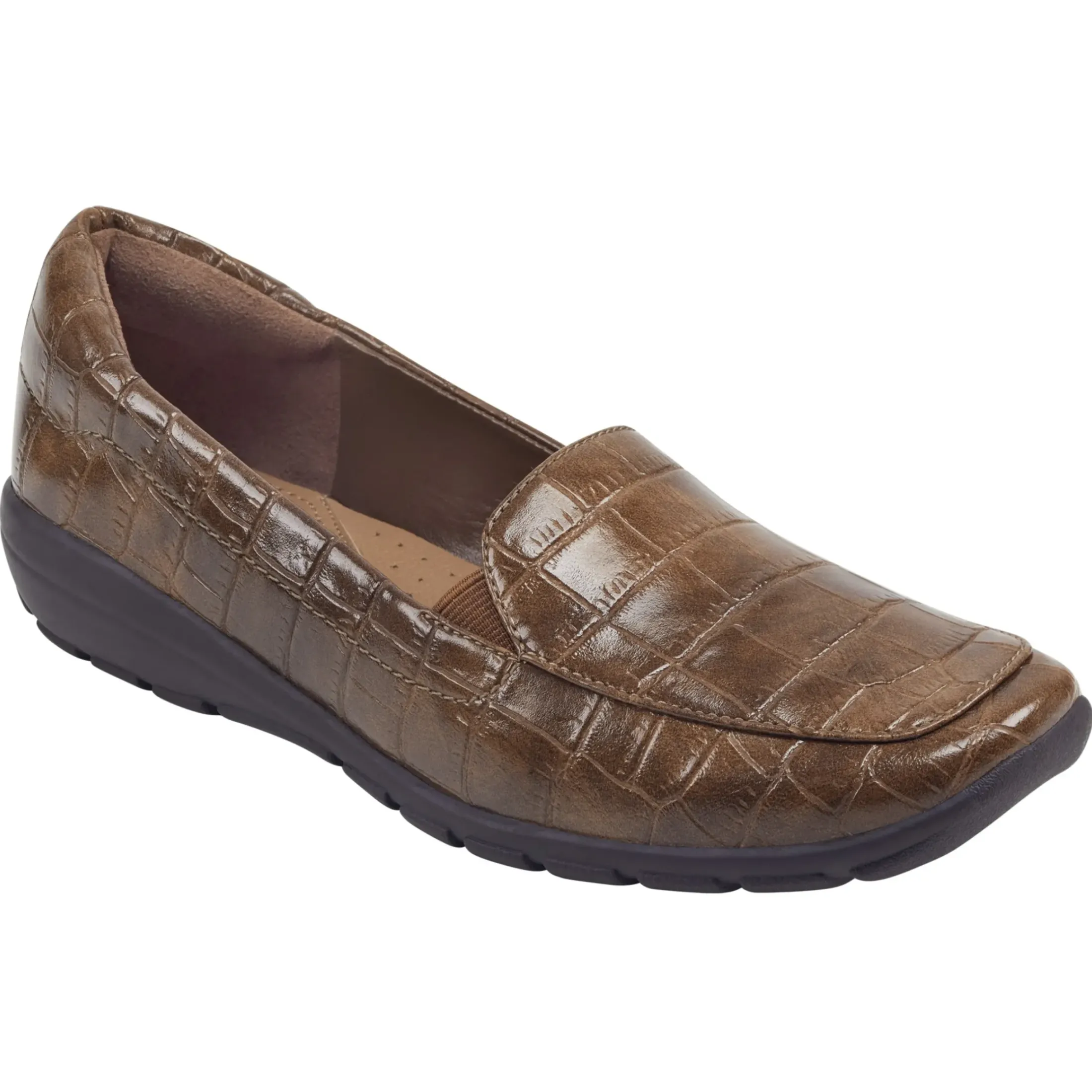 Flats|Flats>Easy Spirit Abriana Casual Flats Brown Croco