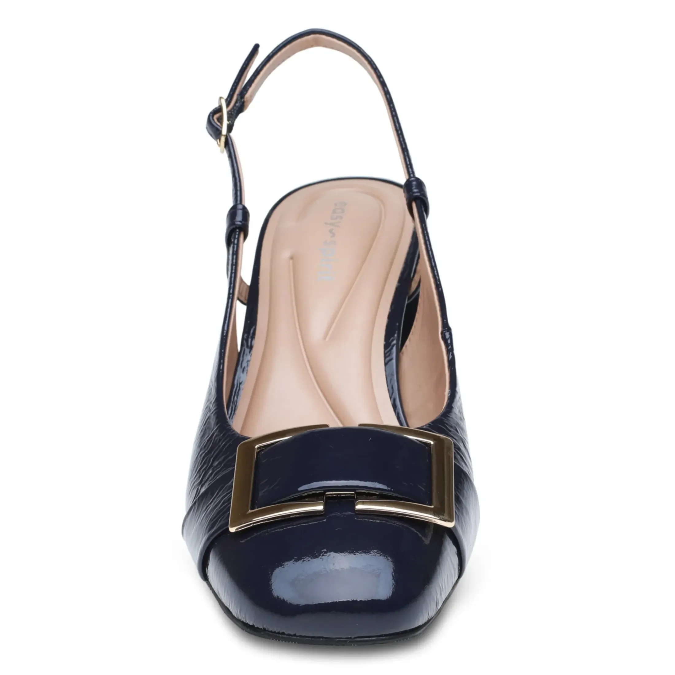 Pumps|Pumps>Easy Spirit Alissa Slingback Pumps Navy Patent Leather