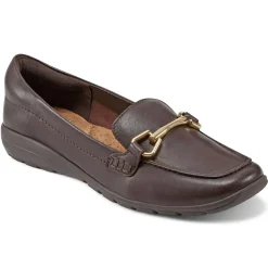eFlex|eFlex>Easy Spirit Amalie Casual Loafers Dark Brown Leather