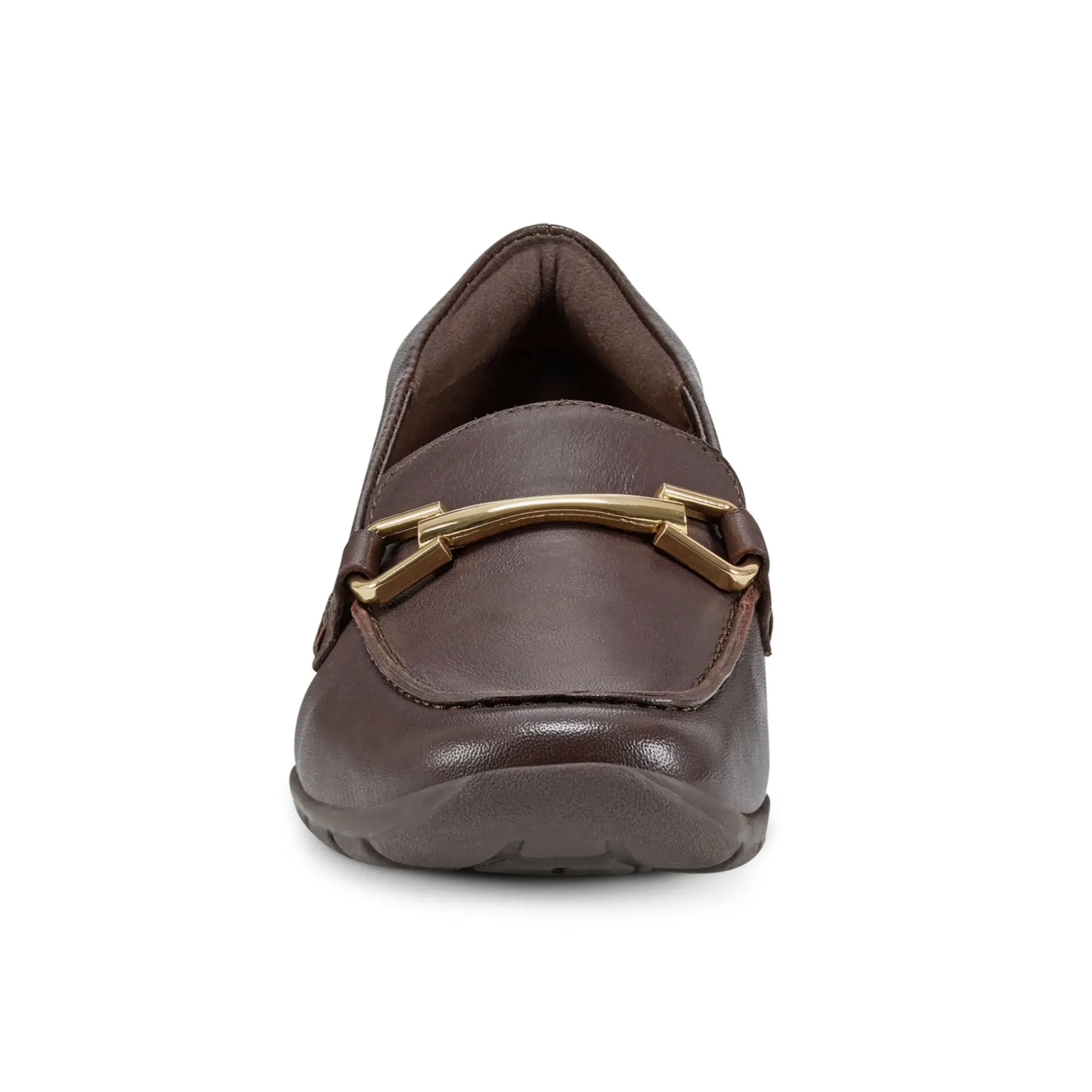 eFlex|eFlex>Easy Spirit Amalie Casual Loafers Dark Brown Leather