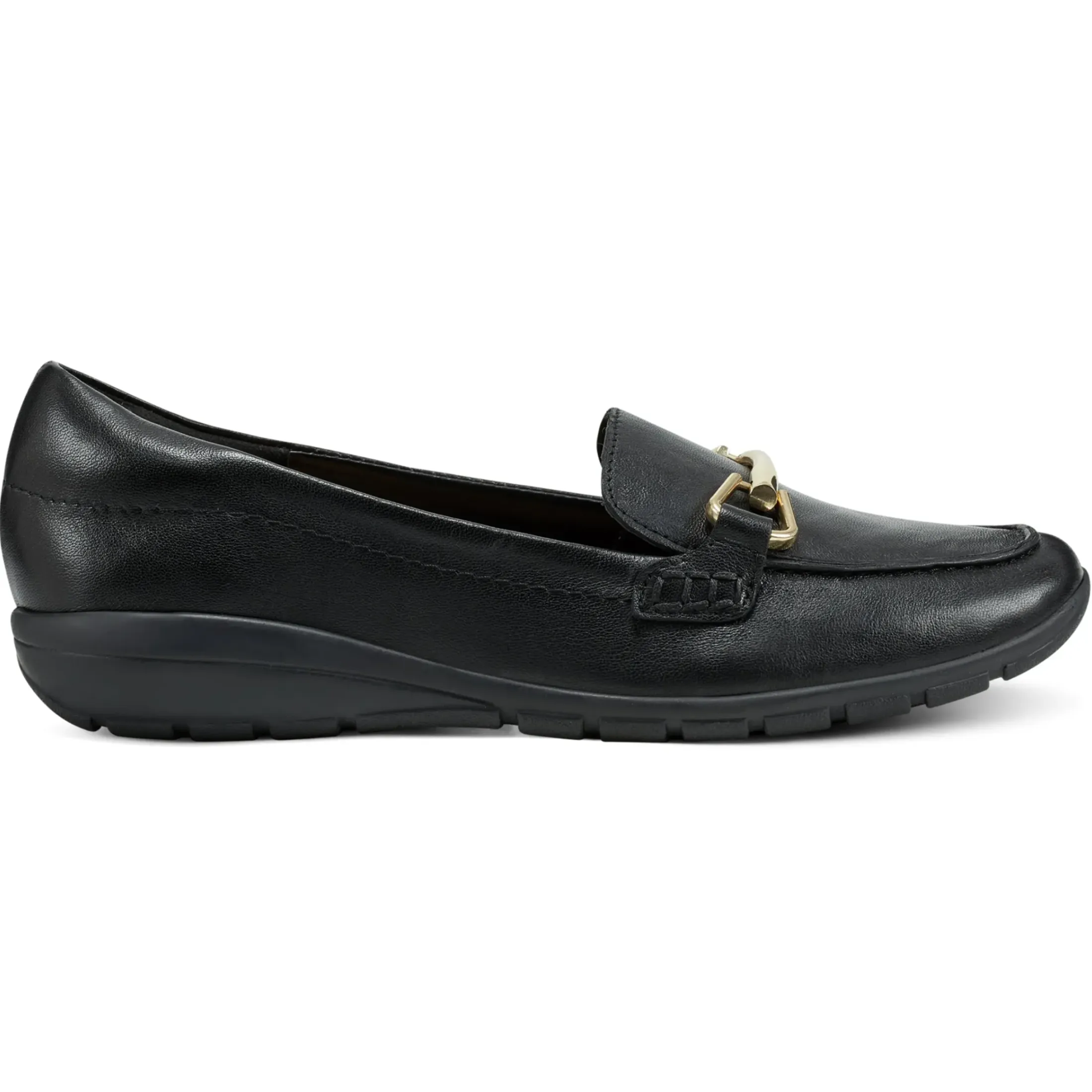 eFlex|eFlex>Easy Spirit Amalie Casual Loafers Black Leather