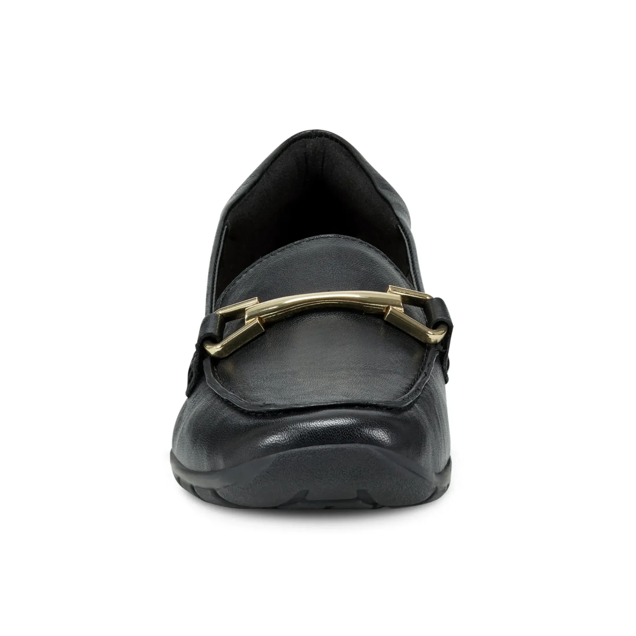 eFlex|eFlex>Easy Spirit Amalie Casual Loafers Black Leather