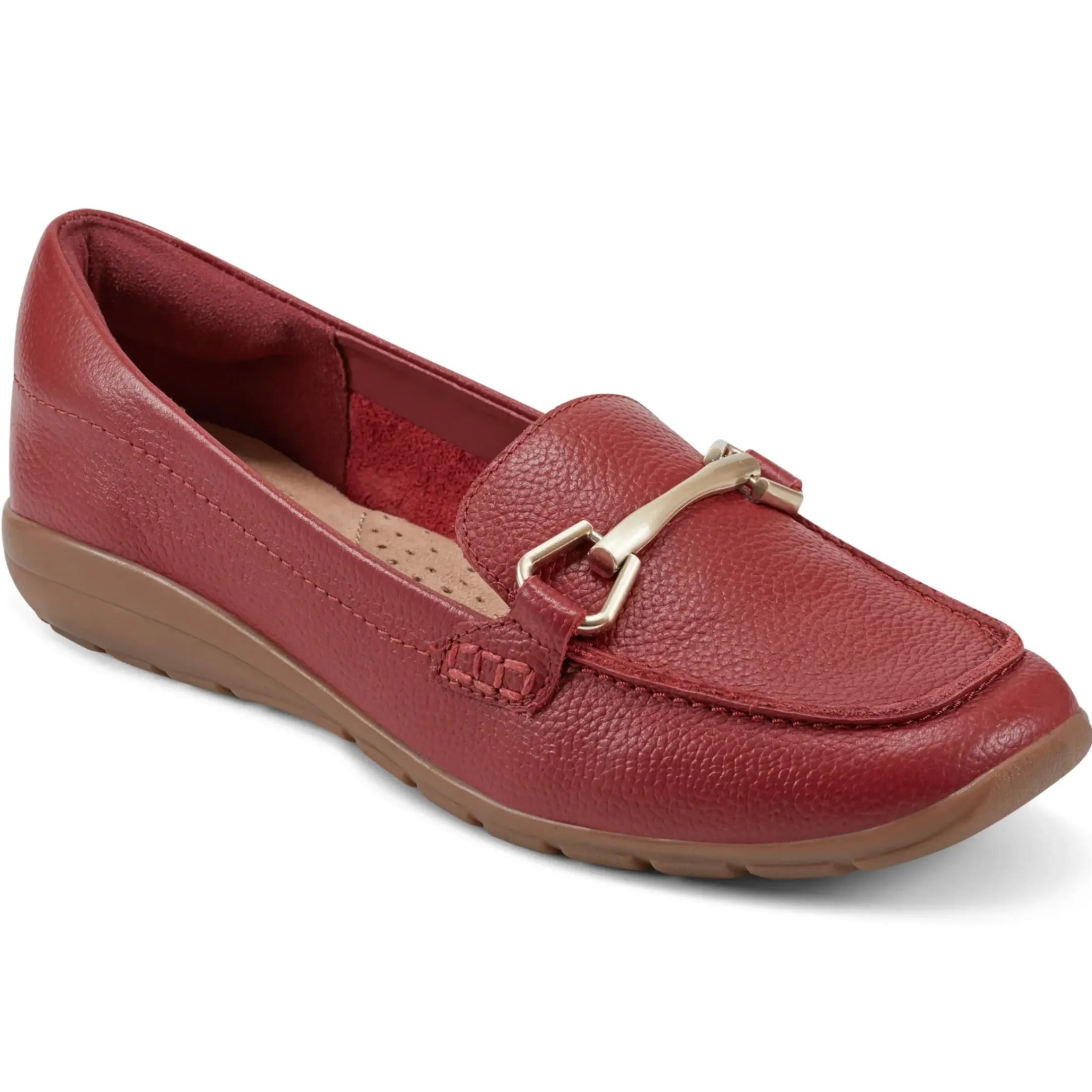 Abide Casual Flats|Loafers>Easy Spirit Amalie Casual Loafers Red Leather
