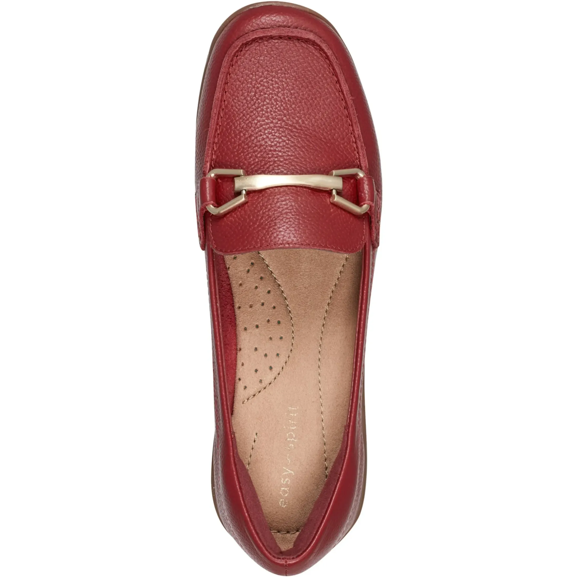 Abide Casual Flats|Loafers>Easy Spirit Amalie Casual Loafers Red Leather