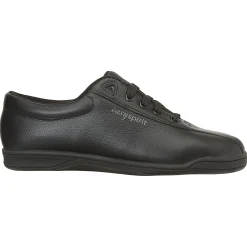 Sneakers|Sneakers>Easy Spirit AP1 Leather Walking Shoes Black Leather