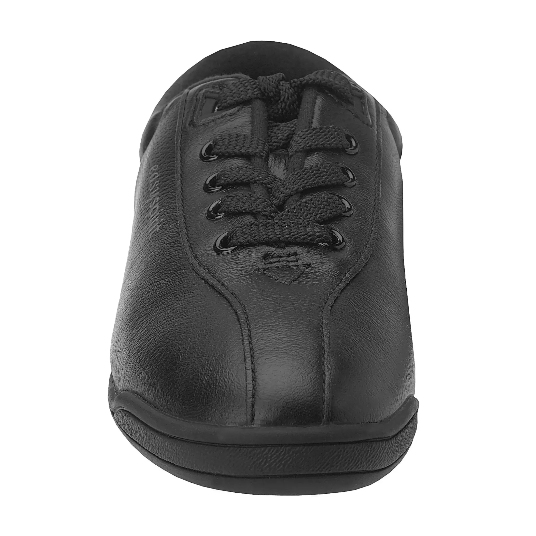Sneakers|Sneakers>Easy Spirit AP1 Leather Walking Shoes Black Leather