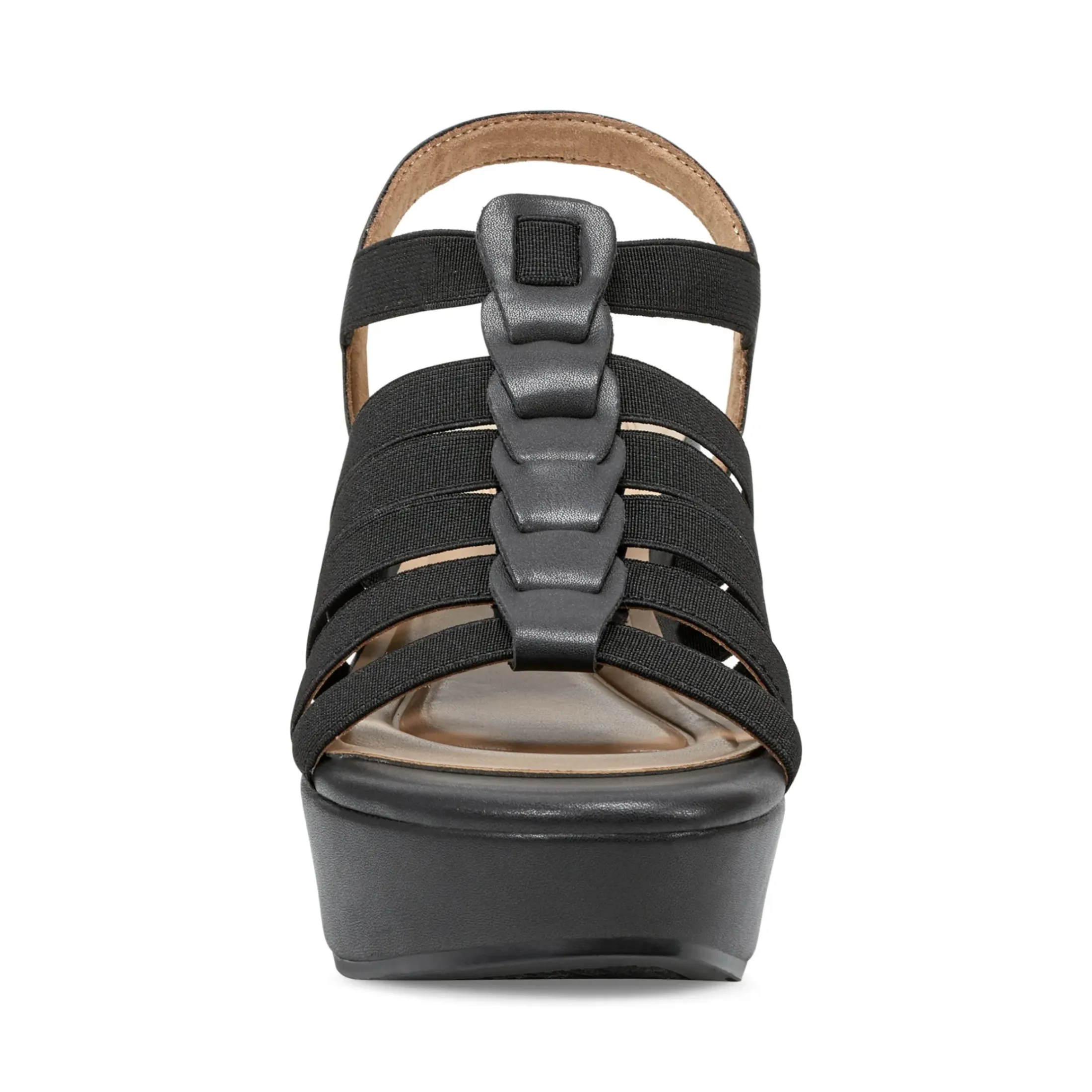 Dress|Sandals>Easy Spirit Avinna Platform Wedge Sandals Black