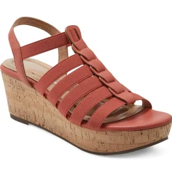 Dress|Sandals>Easy Spirit Avinna Platform Wedge Sandals Orange