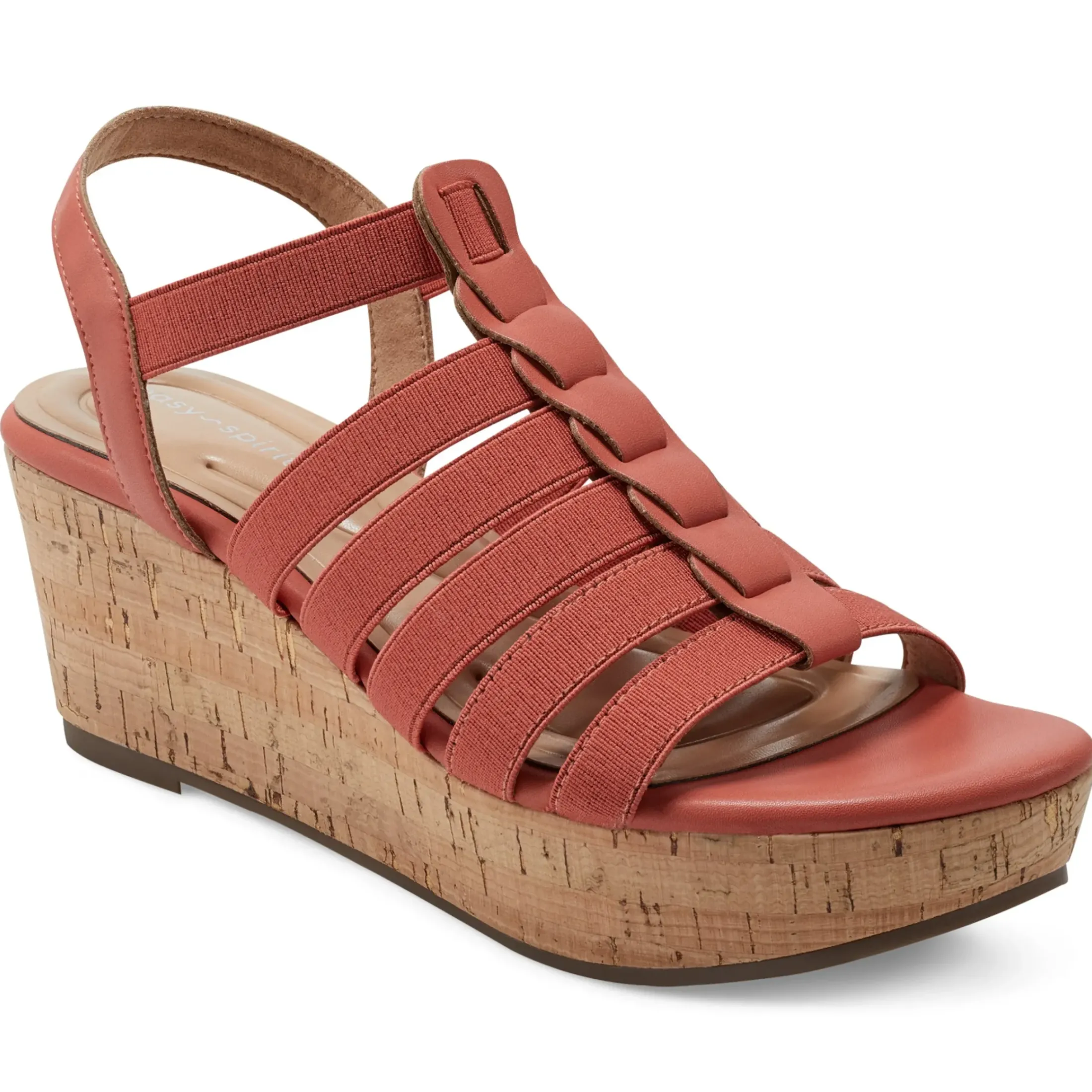 Dress|Sandals>Easy Spirit Avinna Platform Wedge Sandals Orange
