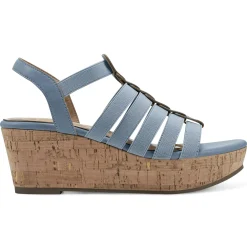 Dress|Sandals>Easy Spirit Avinna Platform Wedge Sandals Blue