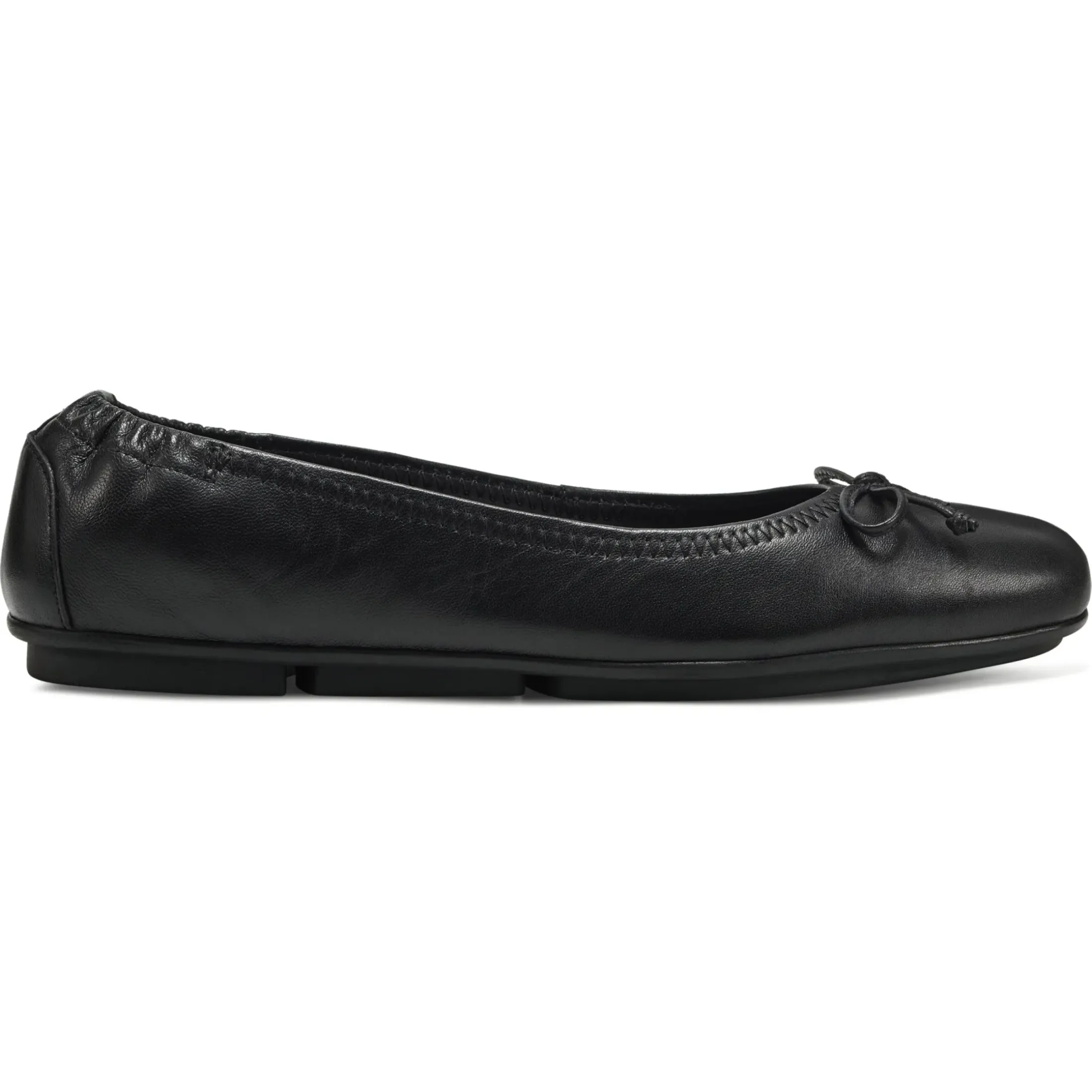 eFlex|eFlex>Easy Spirit Baily Ballet Flats Black Leather