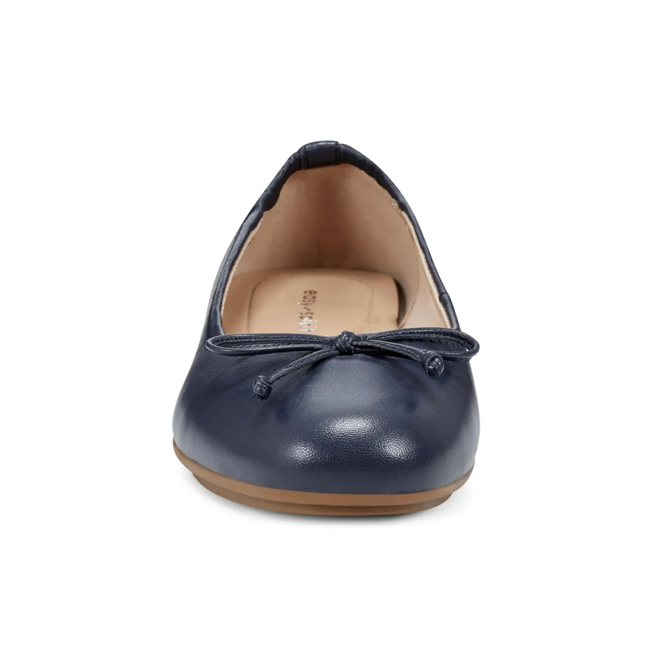 eFlex|eFlex>Easy Spirit Baily Ballet Flats Navy Leather