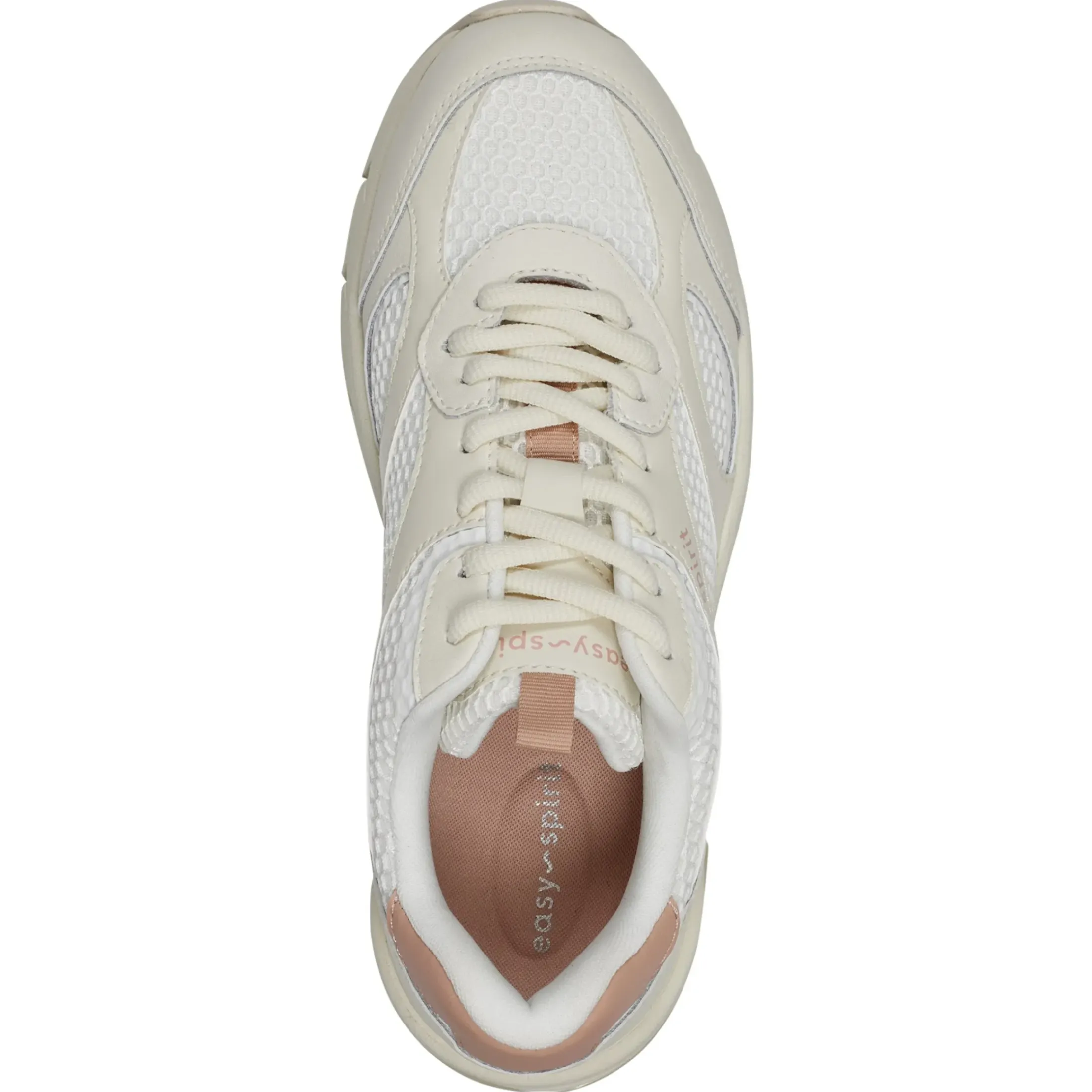 Sneakers|Sneakers>Easy Spirit Barbeau Lace-Up Walking Shoes Natural