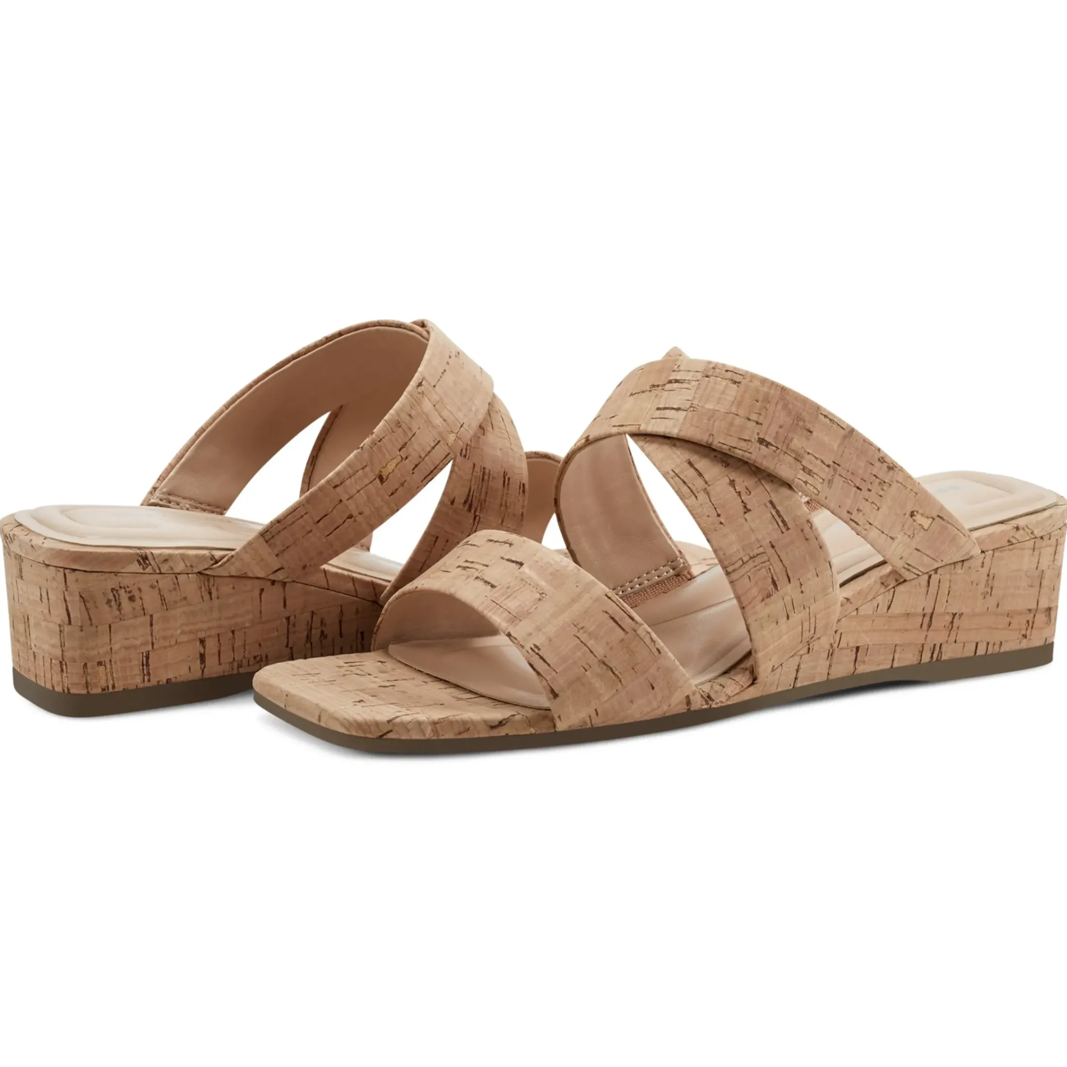 Dress|Sandals>Easy Spirit Becky Wedge Sandals Natural Cork