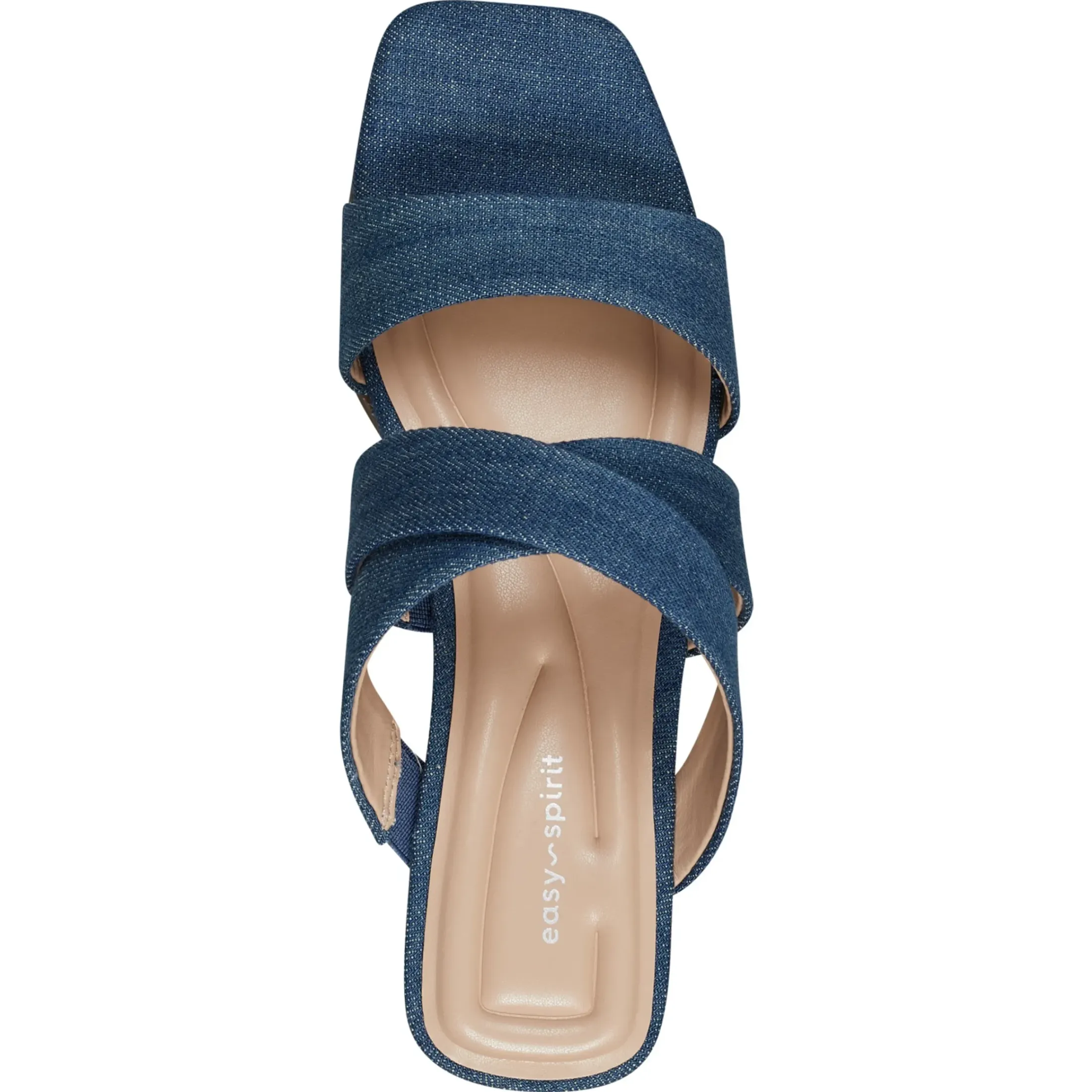 Dress|Sandals>Easy Spirit Becky Wedge Sandals Blue Denim