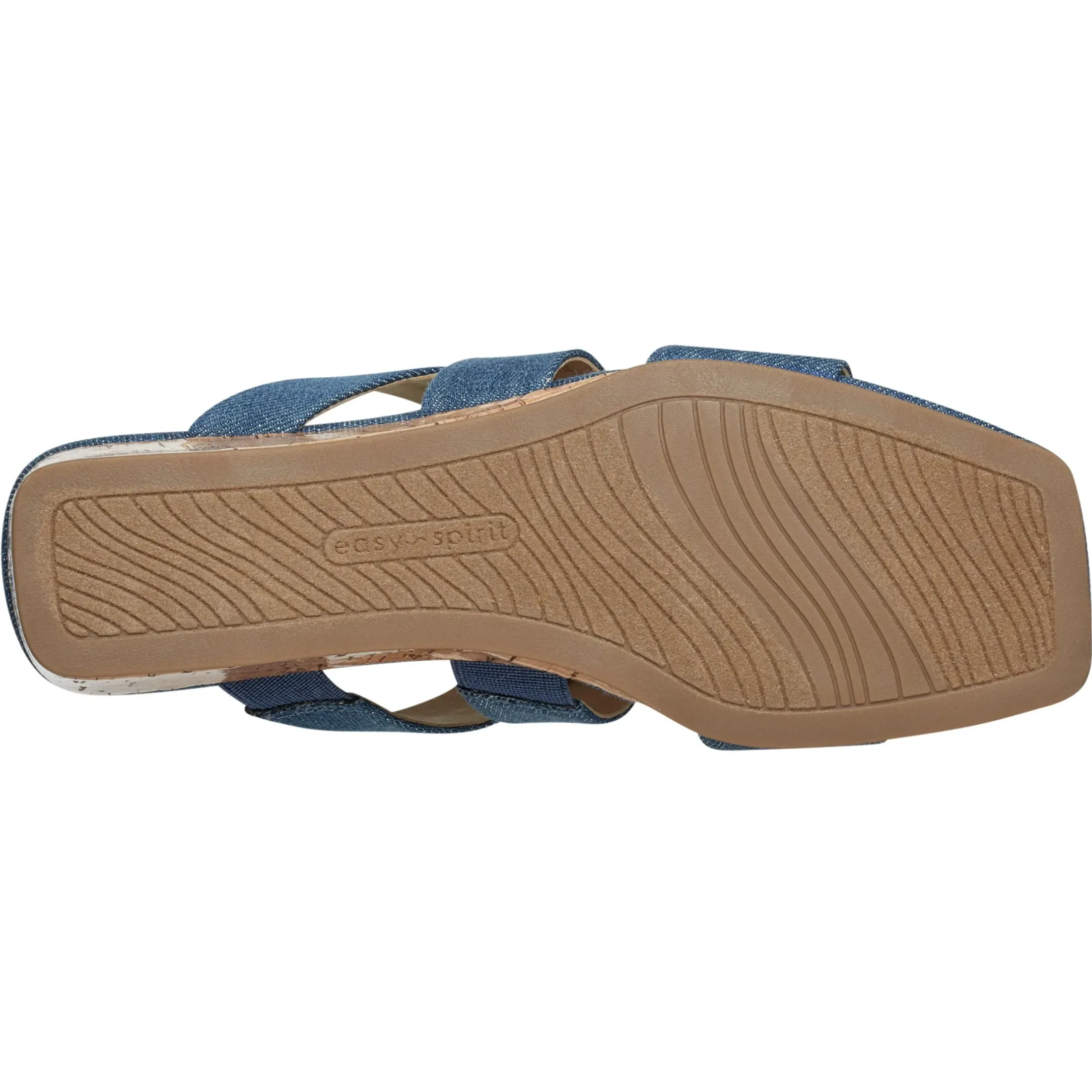Dress|Sandals>Easy Spirit Becky Wedge Sandals Blue Denim