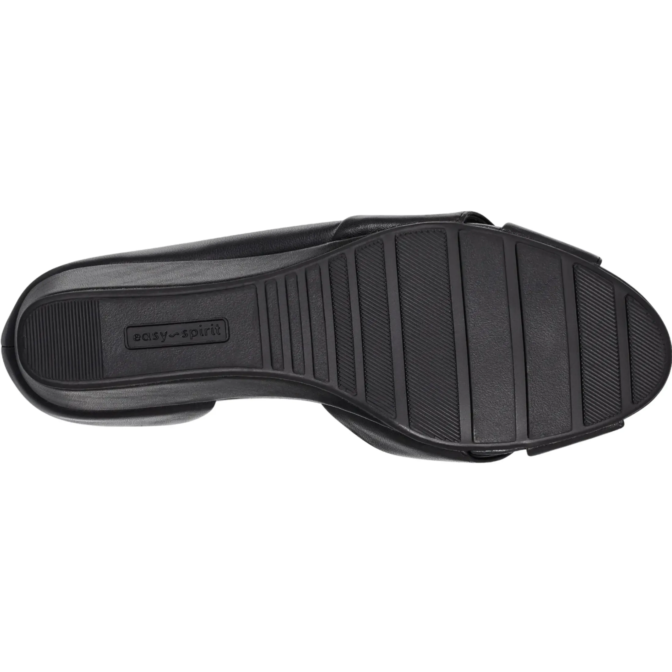 eFlex|eFlex>Easy Spirit Bernie Dress Wedges Black Leather