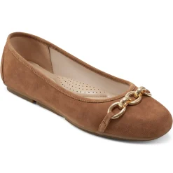 eFlex|eFlex>Easy Spirit Brandi Ballet Flats Brown Suede