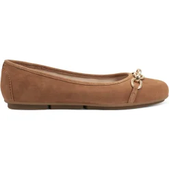 eFlex|eFlex>Easy Spirit Brandi Ballet Flats Brown Suede