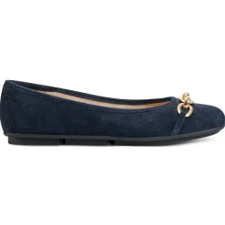 eFlex|eFlex>Easy Spirit Brandi Ballet Flats Navy Suede