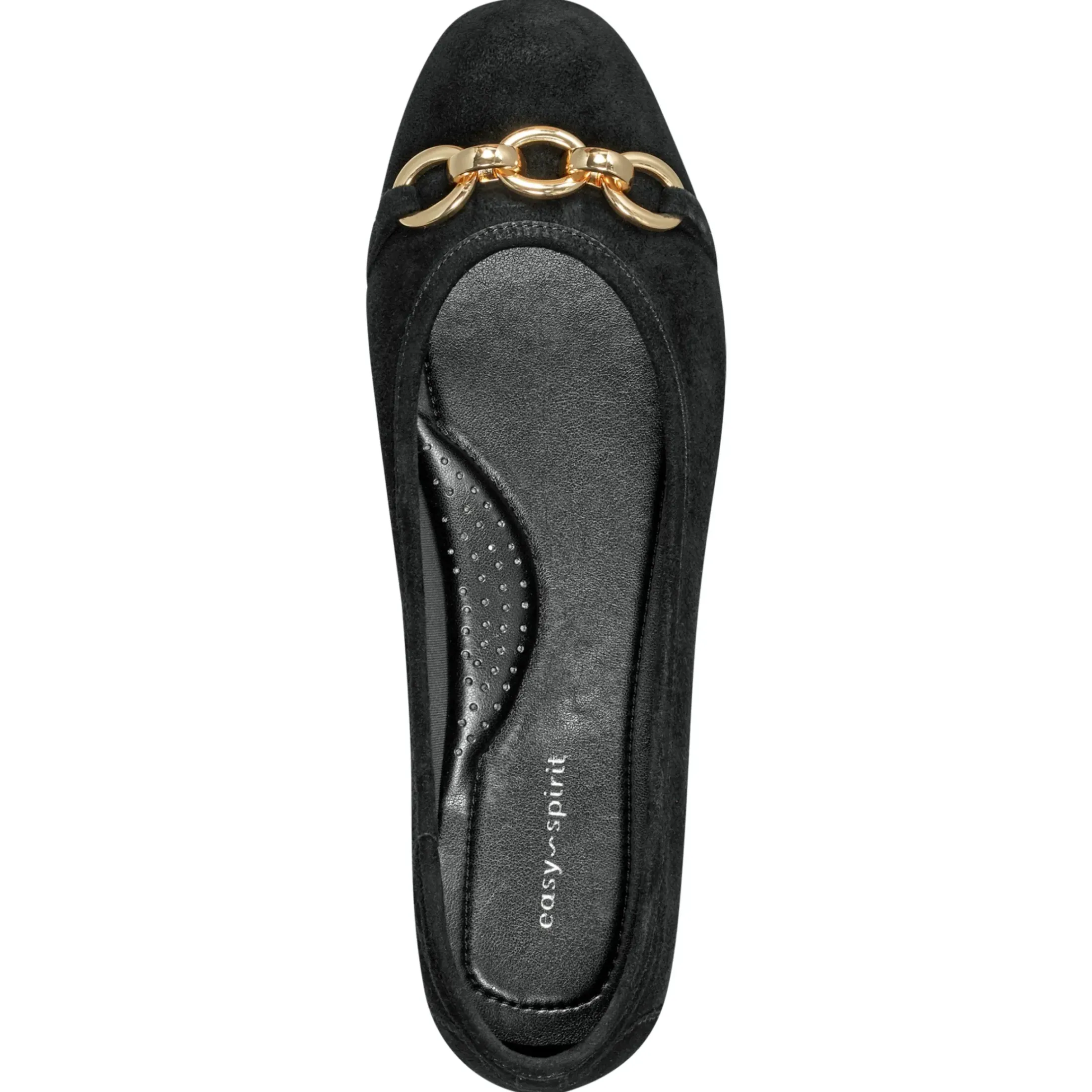 eFlex|eFlex>Easy Spirit Brandi Ballet Flats Black Suede