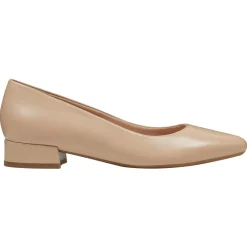 Low Heels|eFlex>Easy Spirit Caldise Leather Low Heel Dress Shoes Lite Latte Leather