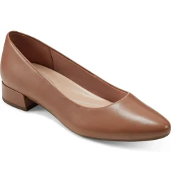 Low Heels|eFlex>Easy Spirit Caldise Low Heel Dress Shoes Brown Leather