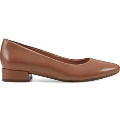 Low Heels|eFlex>Easy Spirit Caldise Low Heel Dress Shoes Brown Leather