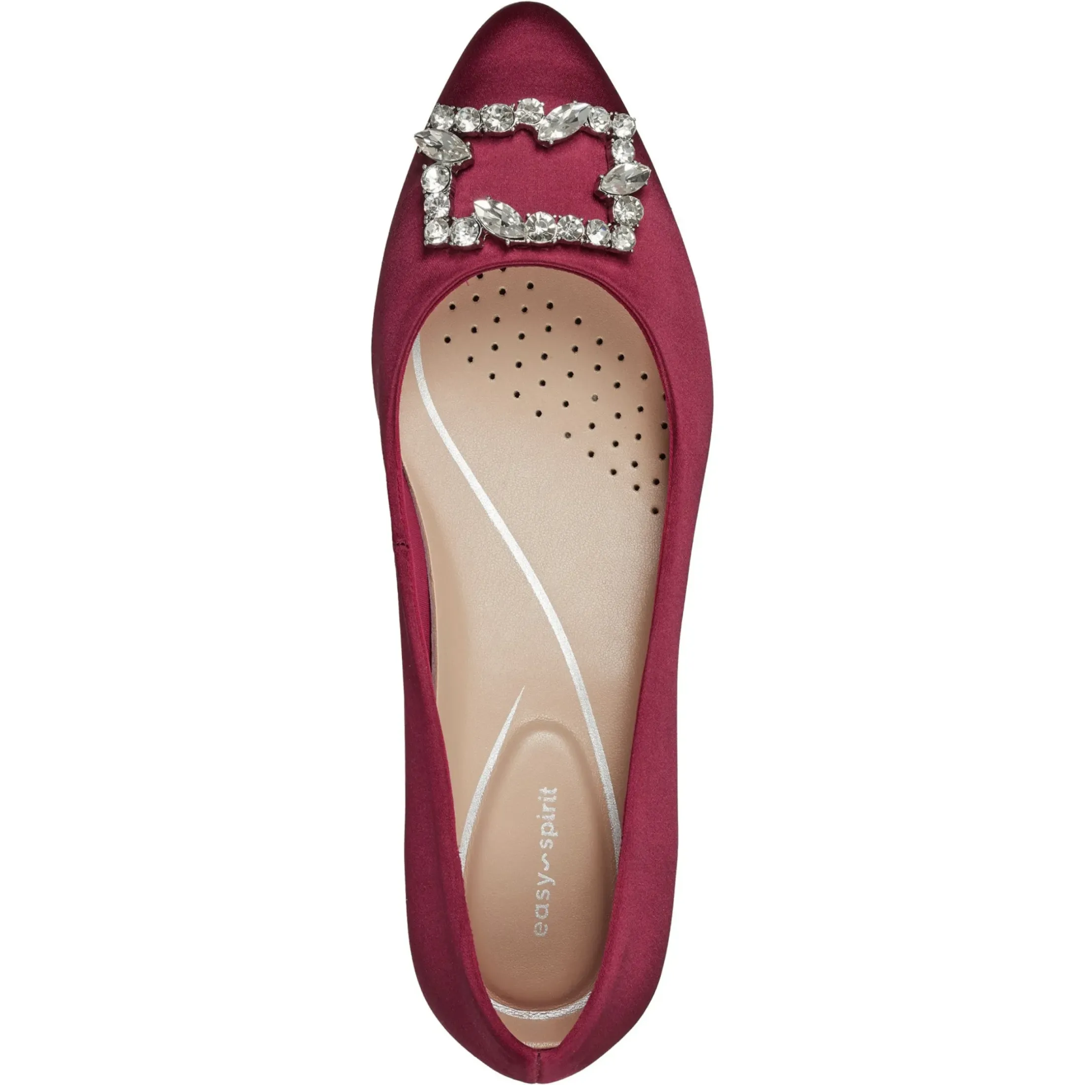 eFlex|eFlex>Easy Spirit Carisma Dress Pumps Red Satin
