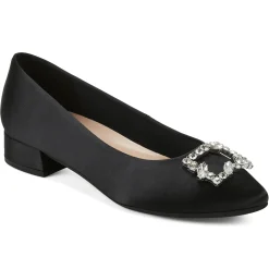 Low Heels|eFlex>Easy Spirit Carisma Dress Pumps Black Satin