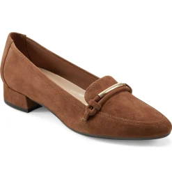 eFlex|eFlex>Easy Spirit Carlina Dress Pumps Brown Suede