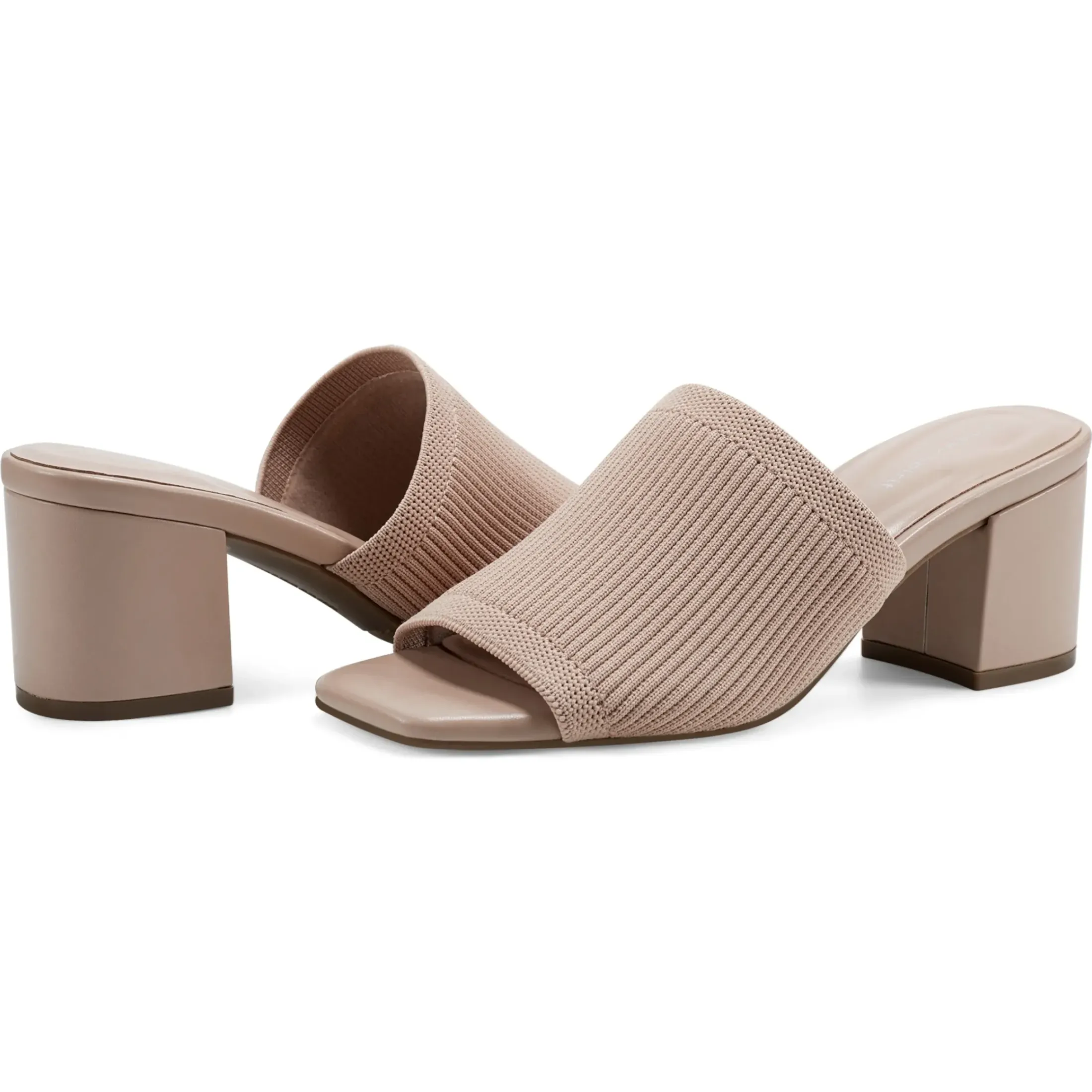 Dress|Sandals>Easy Spirit Caryn Heeled Slide Sandals Nude