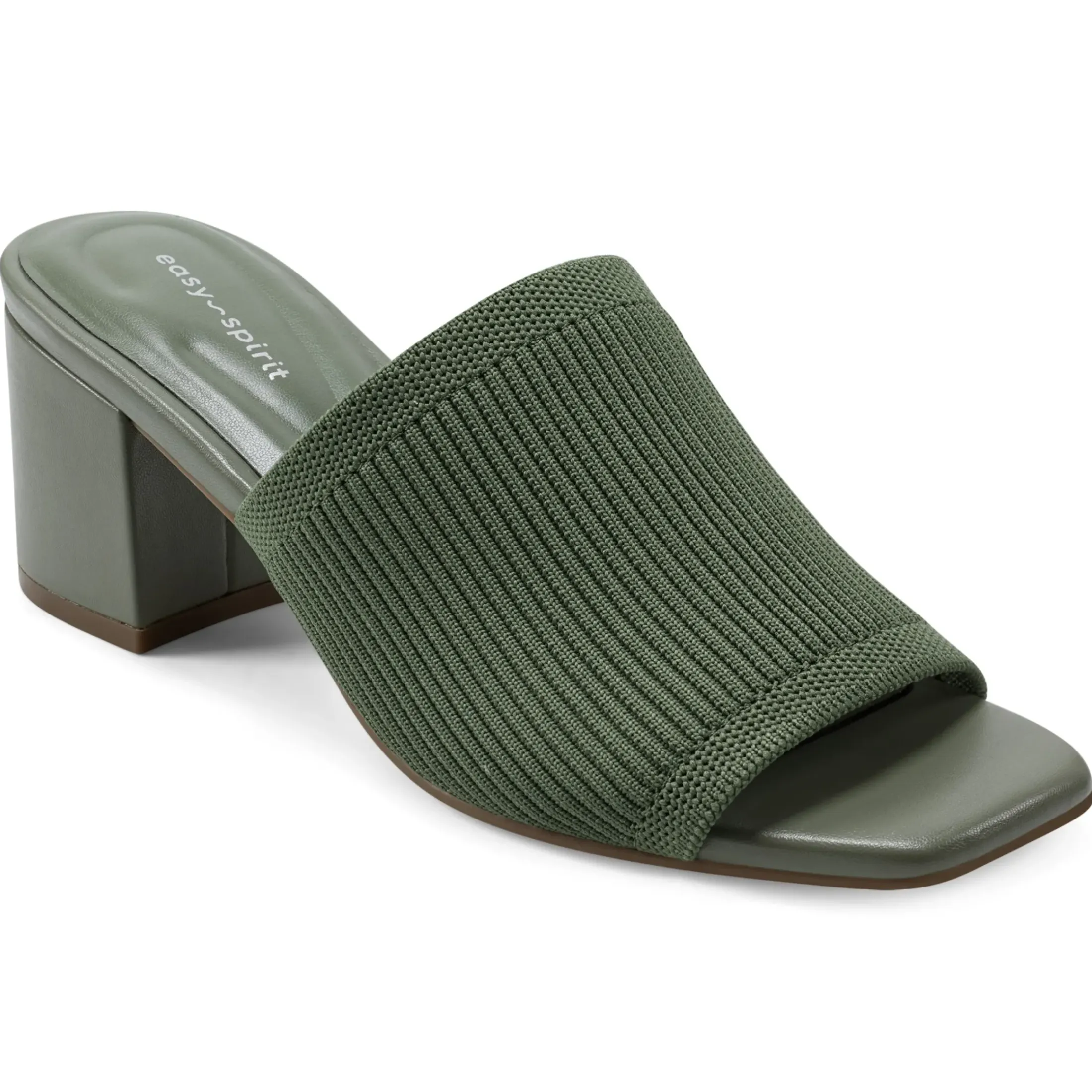 Dress|Sandals>Easy Spirit Caryn Heeled Slide Sandals Sage Green