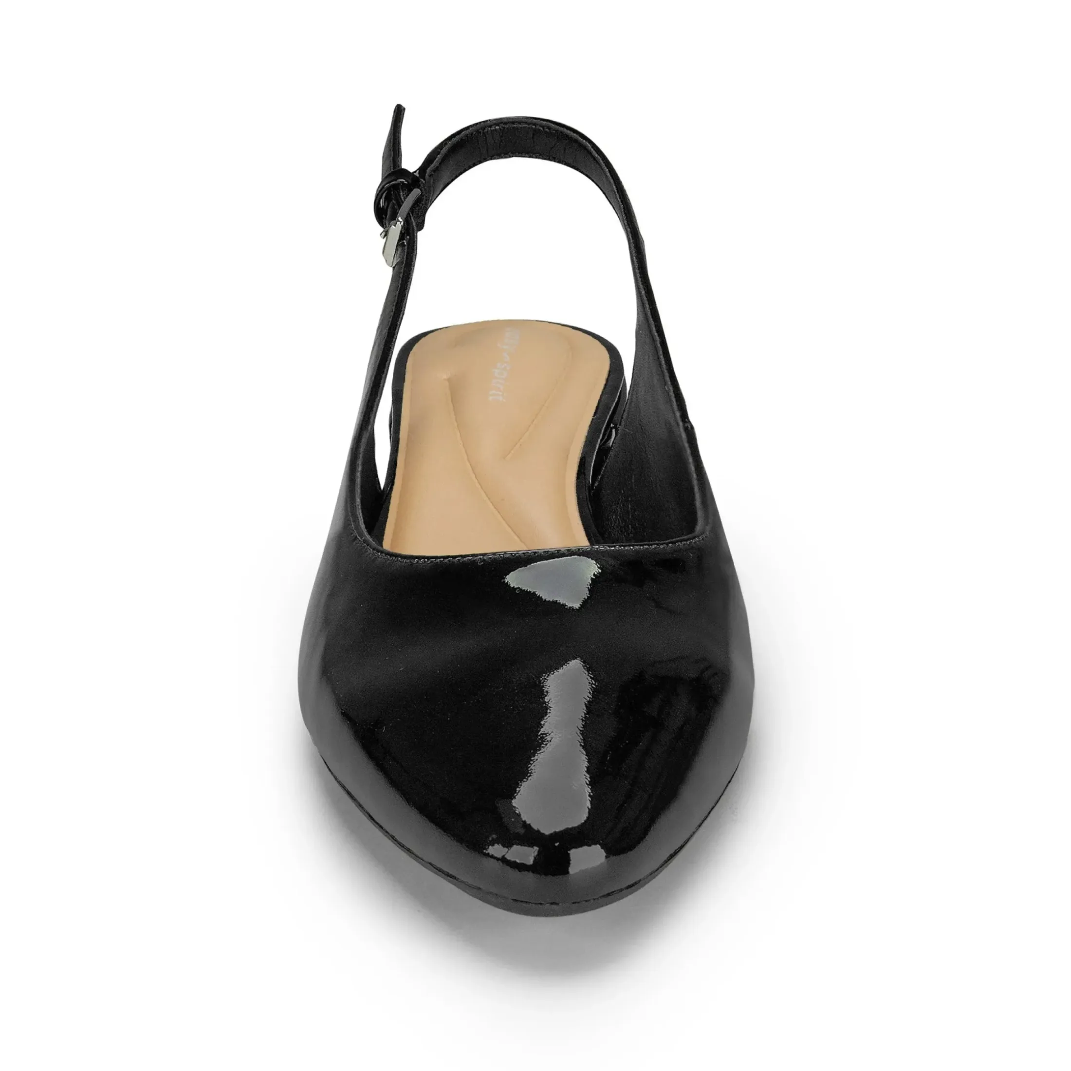 Low Heels|eFlex>Easy Spirit Cassius Slingback Pumps Black Patent