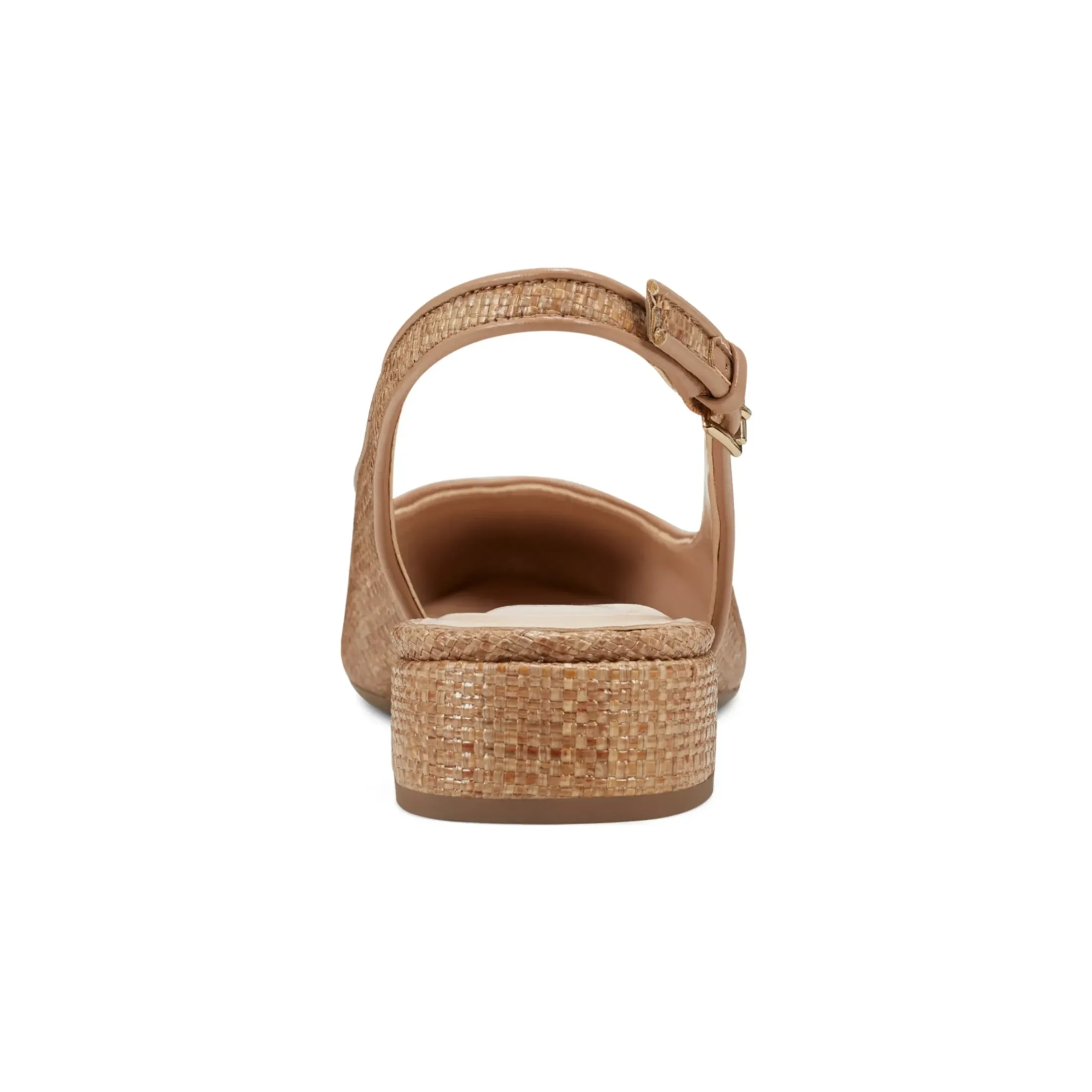 Low Heels|eFlex>Easy Spirit Cassius Slingback Pumps Brown Raffia