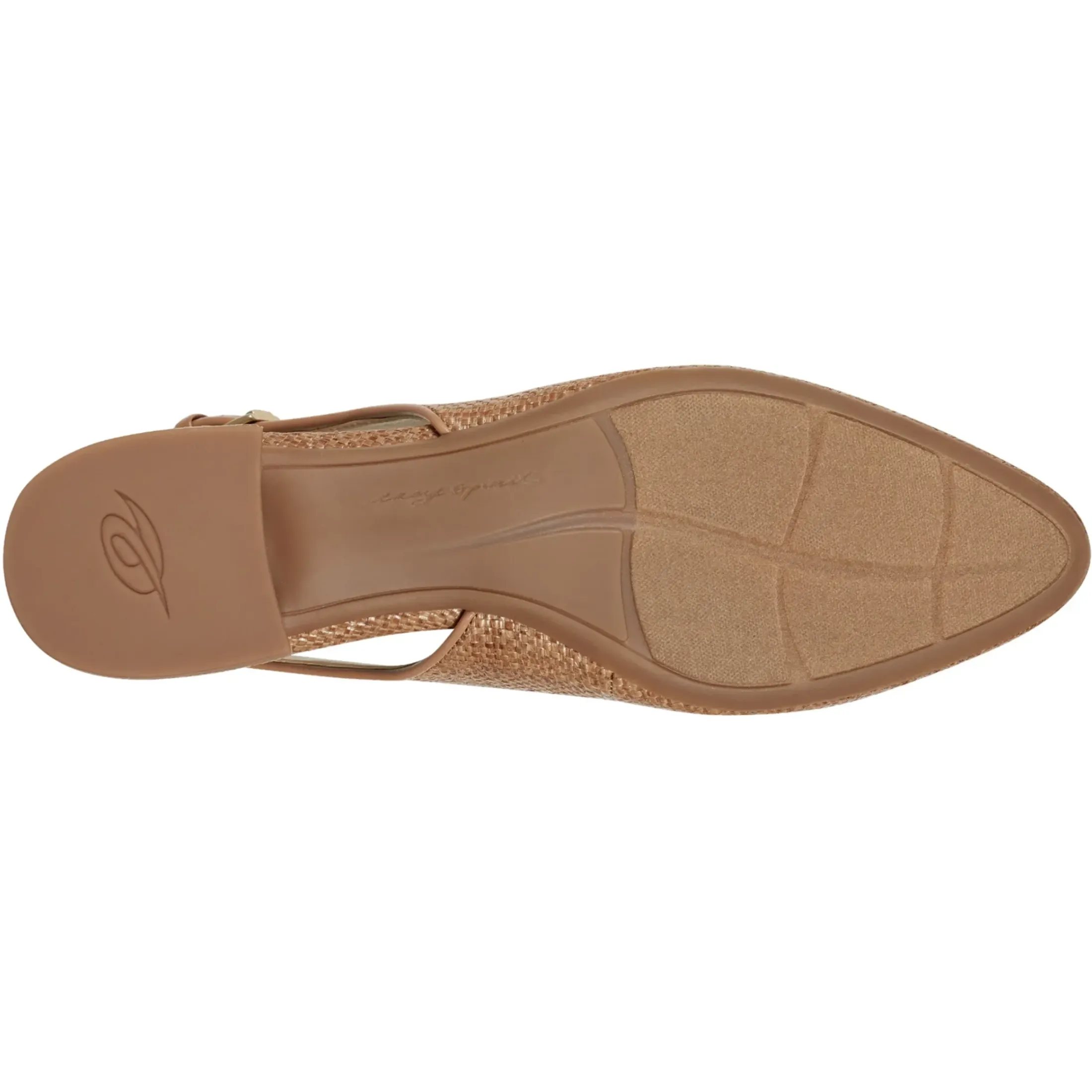 Low Heels|eFlex>Easy Spirit Cassius Slingback Pumps Brown Raffia