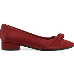 Low Heels|eFlex>Easy Spirit Caster Dress Shoes Red Suede