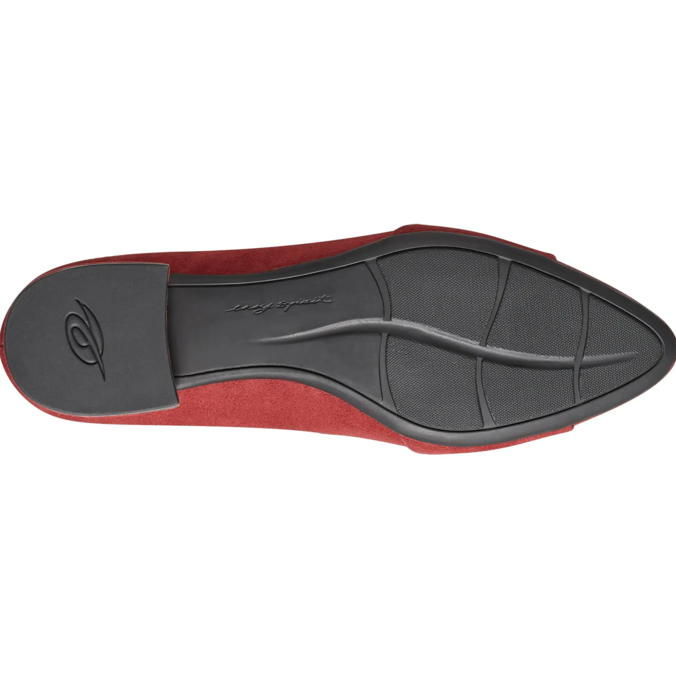 Low Heels|eFlex>Easy Spirit Caster Dress Shoes Red Suede