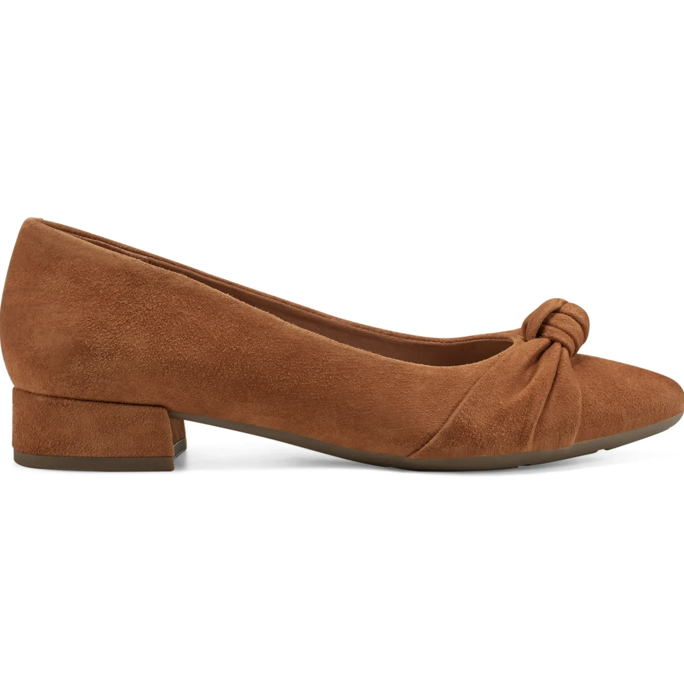 Low Heels|eFlex>Easy Spirit Caster Dress Shoes Medium Brown Suede