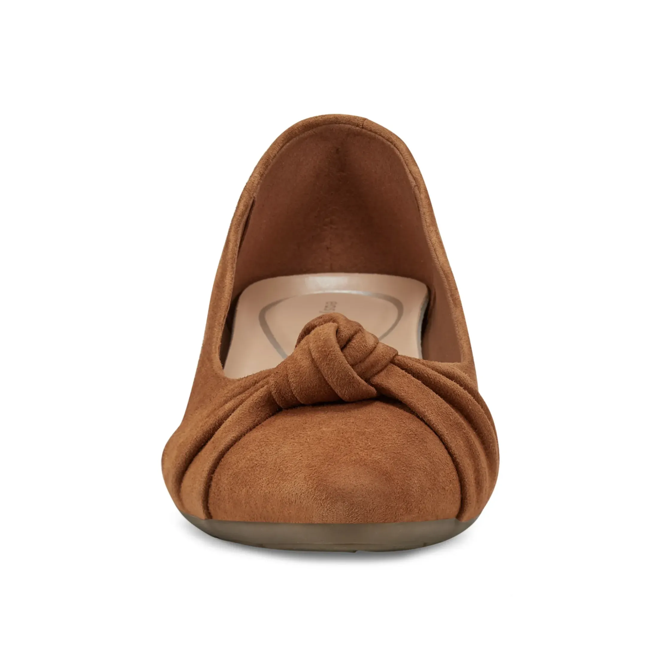 Low Heels|eFlex>Easy Spirit Caster Dress Shoes Medium Brown Suede