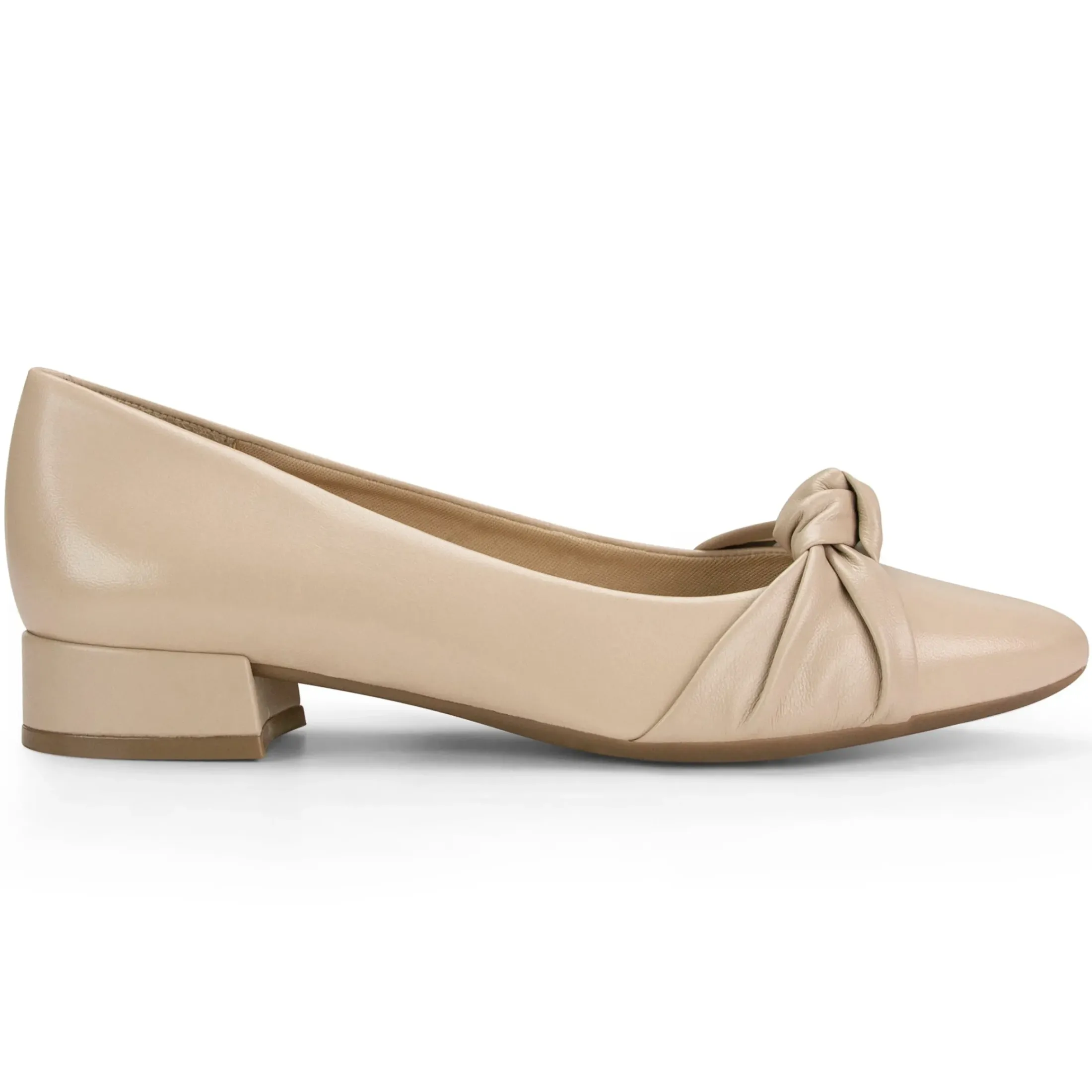 Low Heels|eFlex>Easy Spirit Caster Dress Shoes Light Natural Leather