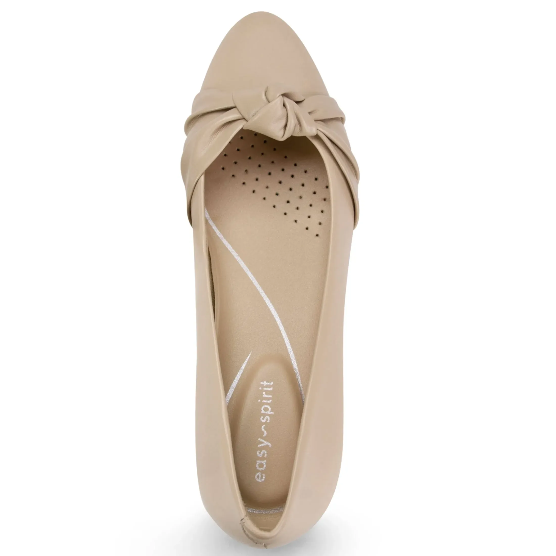 Low Heels|eFlex>Easy Spirit Caster Dress Shoes Light Natural Leather