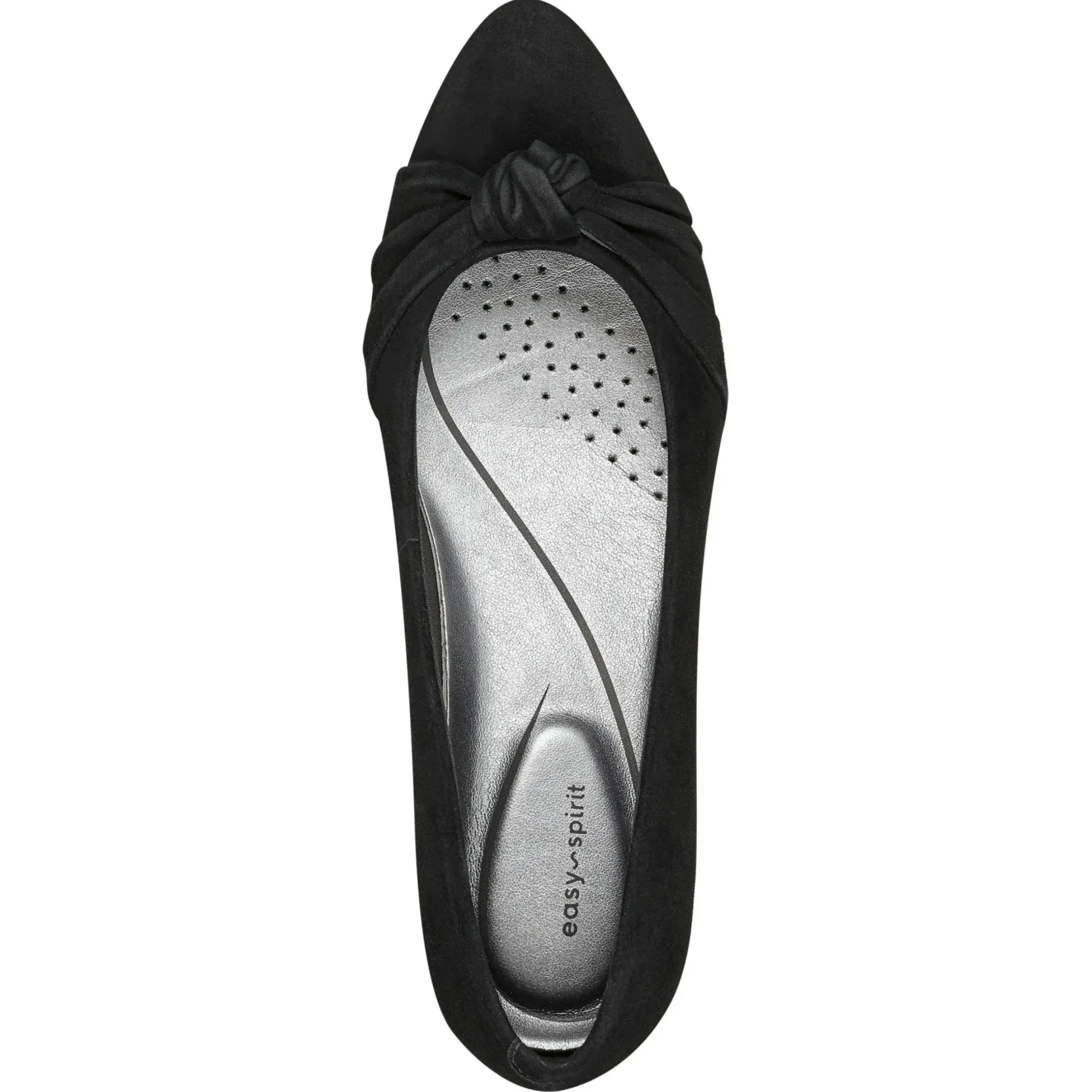 Low Heels|eFlex>Easy Spirit Caster Dress Shoes Black Suede