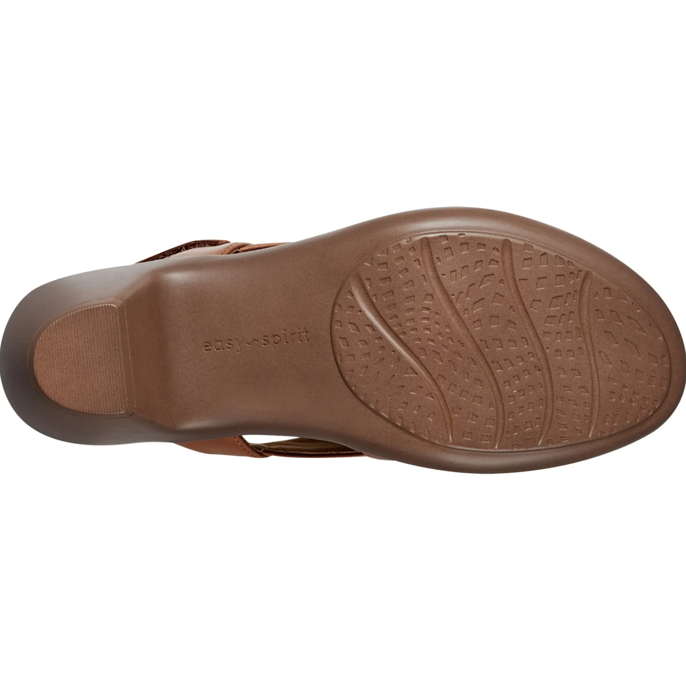 Dress|Sandals>Easy Spirit Chantal Casual Heeled Sandals Brown Leather
